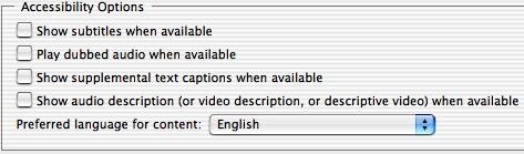 Acrobat multimedia accessibility preferences