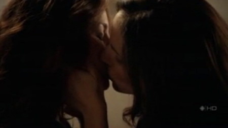 Erica and Cassidy kiss