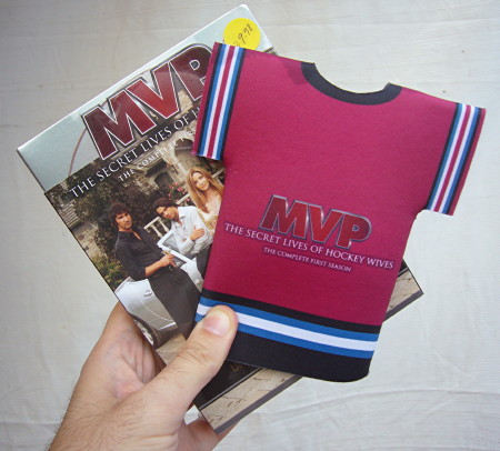 Tiny foam ‘MVP’ jersey atop a DVD case of almost the same dimensions
