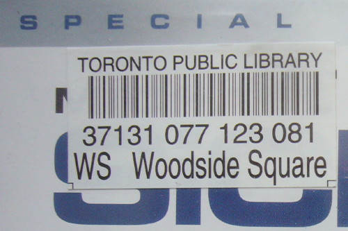 Barcode reads WS Woodside Square