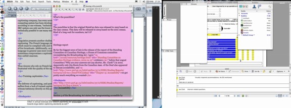 Two-monitor screenshot, small