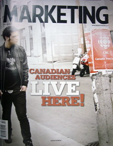 Strombo on cover of ‘Marketing’