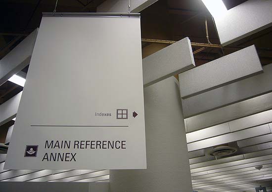 Main Reference Annex sign