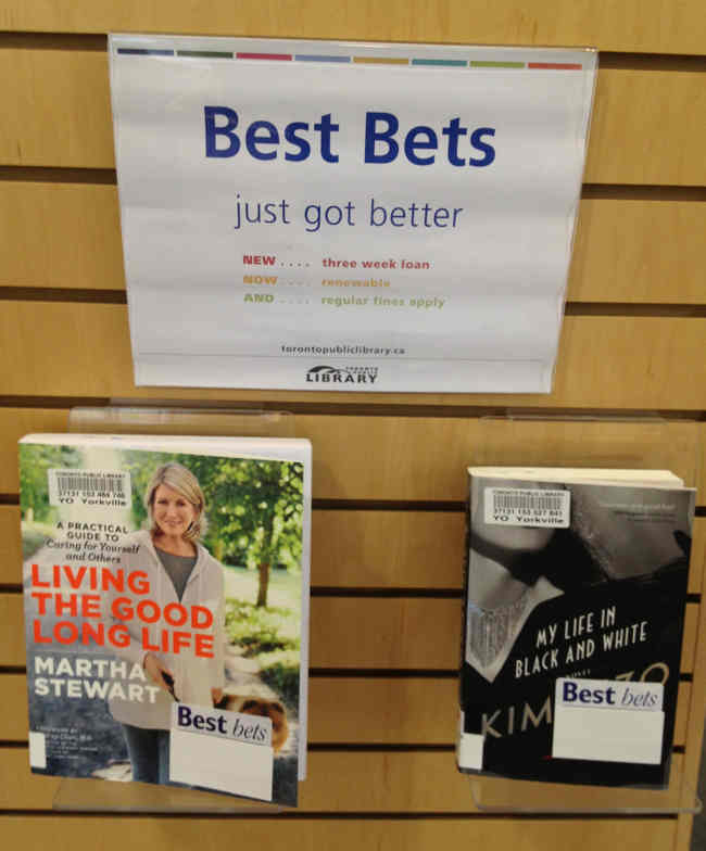 Best Bets just got better: Three-week loan, renwable