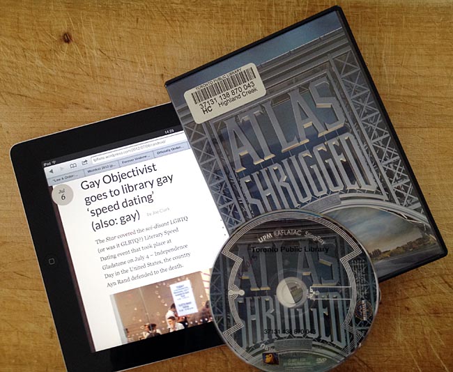 ‘Atlas Shrugged’ DVD on iPad showing previous entry