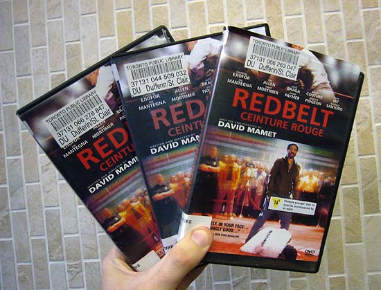 Three copies of ‘Redbelt’ on DVD