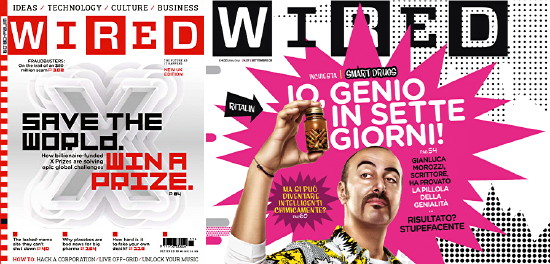U.K. and Italian ‘Wired’ covers