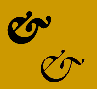Galliard Italic ampersands