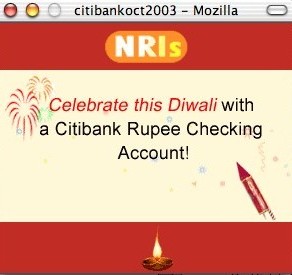 ‘Celebrate this Diwali with a Citibank Rupee Checking Account!