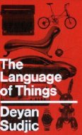 Red cover reading The Language of Things Deyan Sudjic in white Helvetica