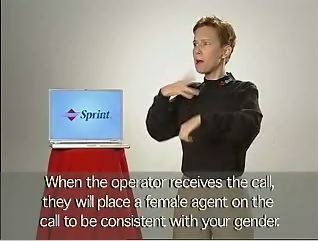 ‘When the operator receives the call, they will place a female agent on the call to be consistent with your gender’