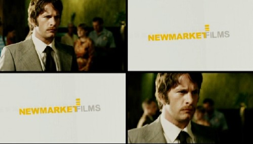 Trailer shows Tom Jane as Andre Stander in two of four quadrants and Newmarket Films logotype, in Arial, in the other two