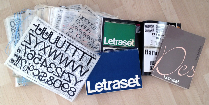 Letraset catalogues, Letraset sheets, ‘Eye’ article on Letraset