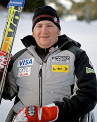 Carl in winter gear with ski