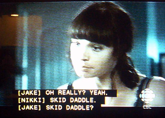 Scrollup captioning: [NIKKI] SKID DADDLE.