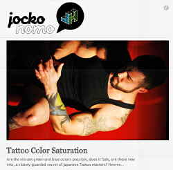 Tattoo Colour Saturation, with tattooed fella in tank top (sideways)