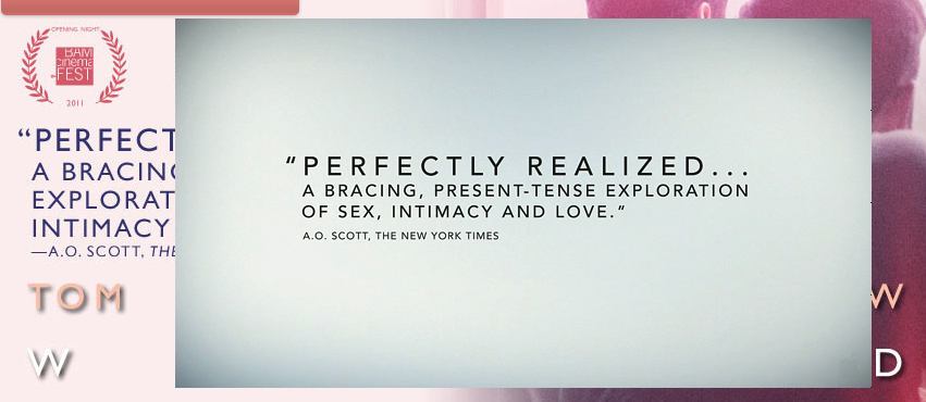 Screenshot of trailer with A.O. Scott quote